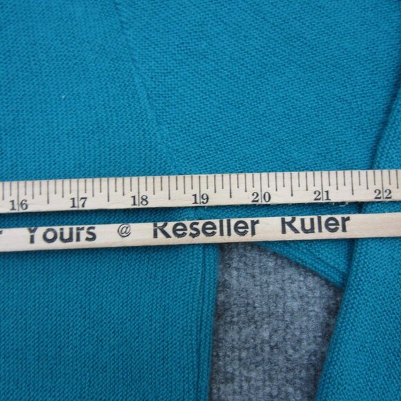 Vintage Christian Dior Mens Cardigan Sweater 100% Orlon Acrylic USA Blue Large - Picture 9 of 10